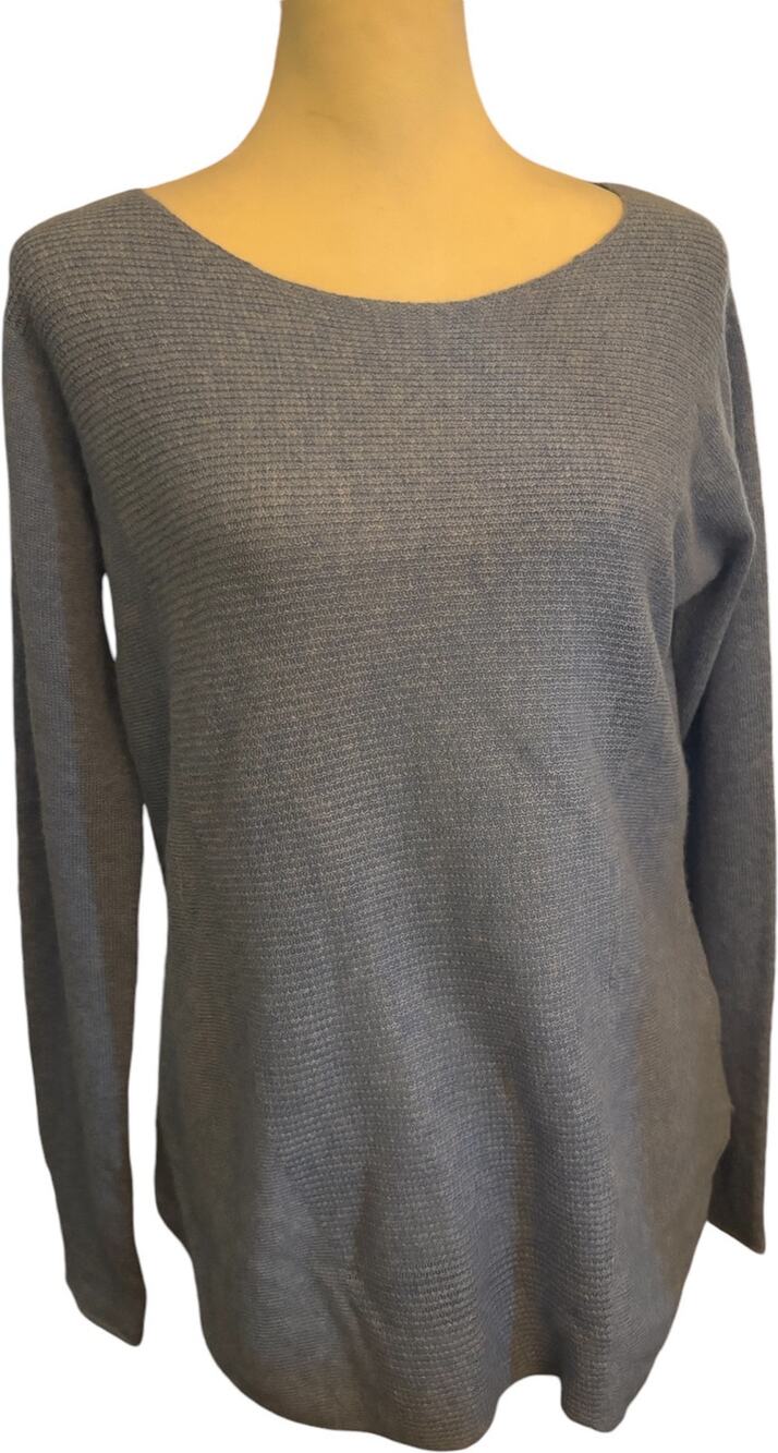 Max Studio 100% Cashmere Sweater, Blue, Women's Size Medium